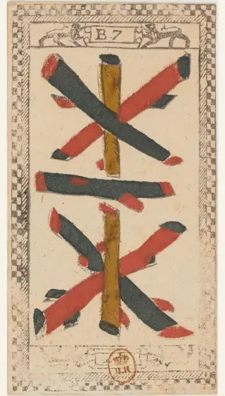 7 de Baston, The Tarot de Paris