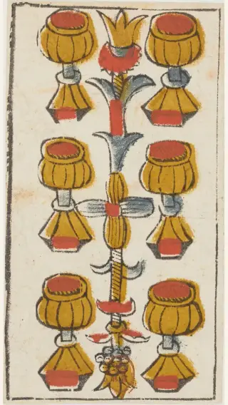 6 de Coupes, The Jacques Viéville Tarot