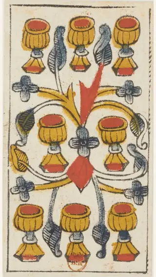 8 de Coupes, The Jacques Viéville Tarot