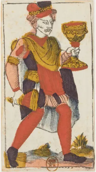 Valet de Coupes, The Jacques Viéville Tarot