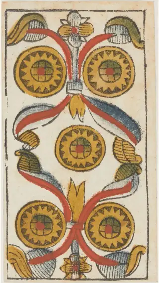 5 de Deniers, The Jacques Viéville Tarot