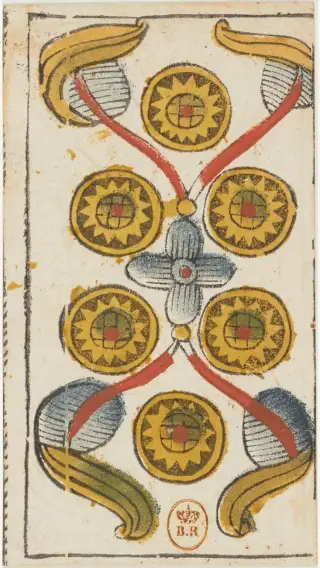 6 de Deniers, The Jacques Viéville Tarot