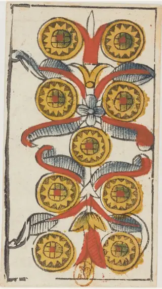 9 de Deniers, The Jacques Viéville Tarot