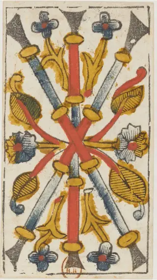 3 de Bâtons, The Jacques Viéville Tarot