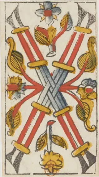 4 de Bâtons, The Jacques Viéville Tarot