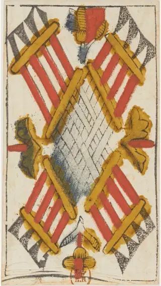 8 de Bâtons, The Jacques Viéville Tarot