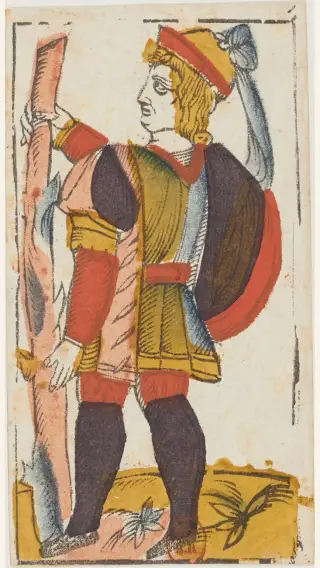 Valet de Bâtons, The Jacques Viéville Tarot