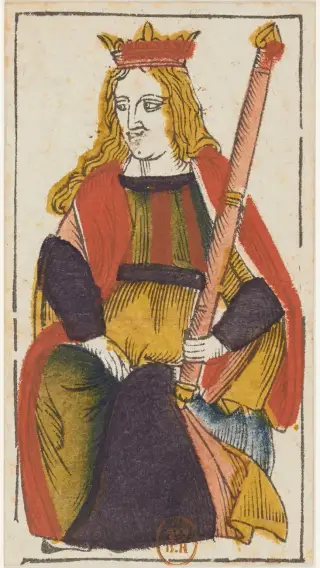 Royne de Bâtons, The Jacques Viéville Tarot