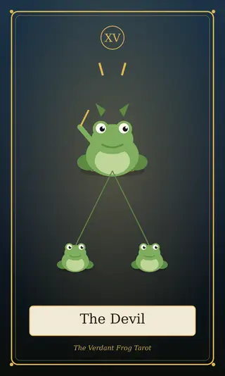 The Devil, The Verdant Frog Tarot