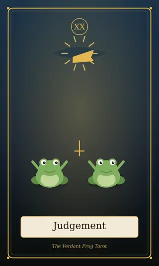 Judgement, The Verdant Frog Tarot