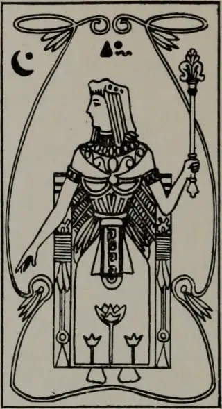 Queen of Scepters, The Practical Astrology Tarot
