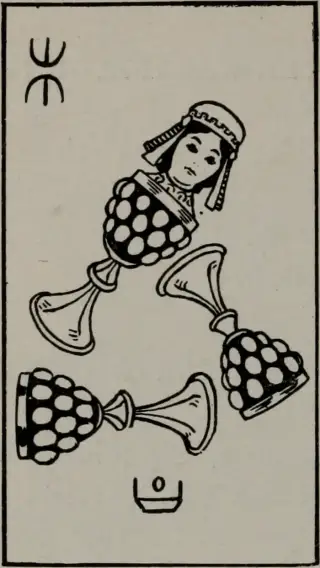 Three of Cups, The Practical Astrology Tarot