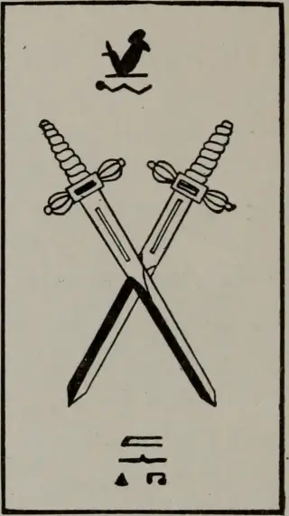 Two of Swords, The Practical Astrology Tarot