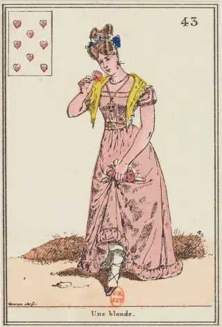 Une blonde, The Sibylle des Salons