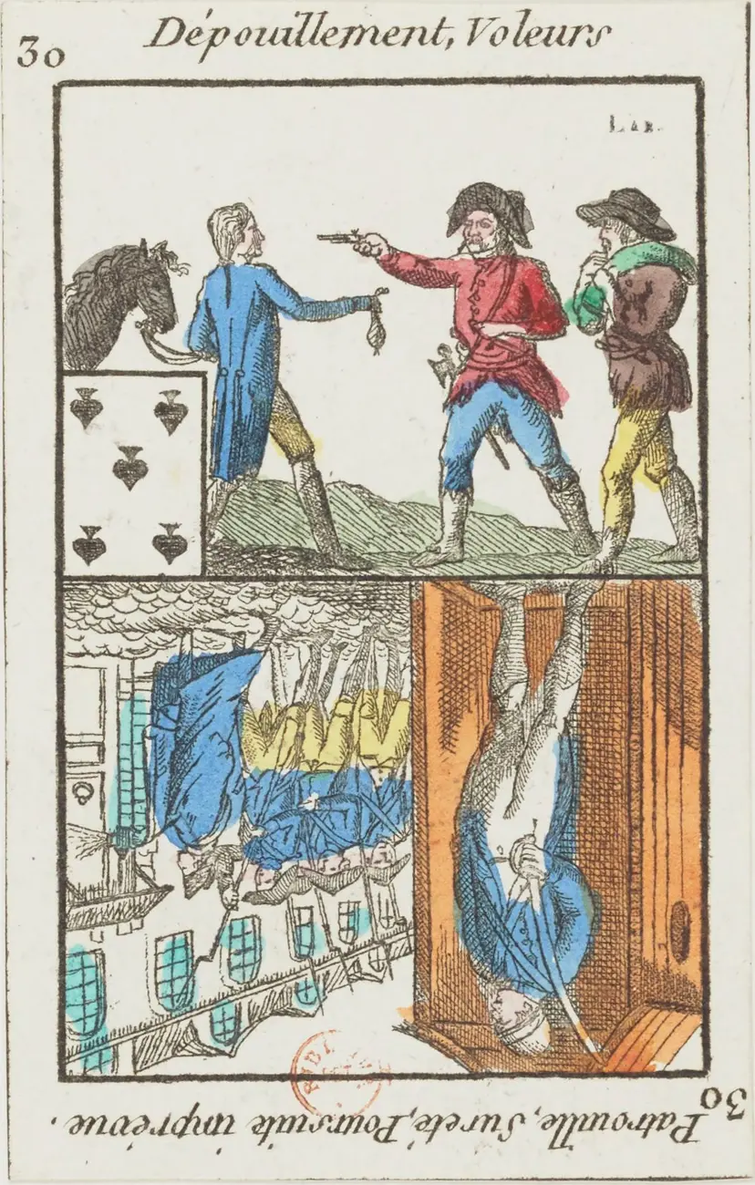 Dépouillement, Voleurs · Patrouille, Sûreté, Poursuite imprévue