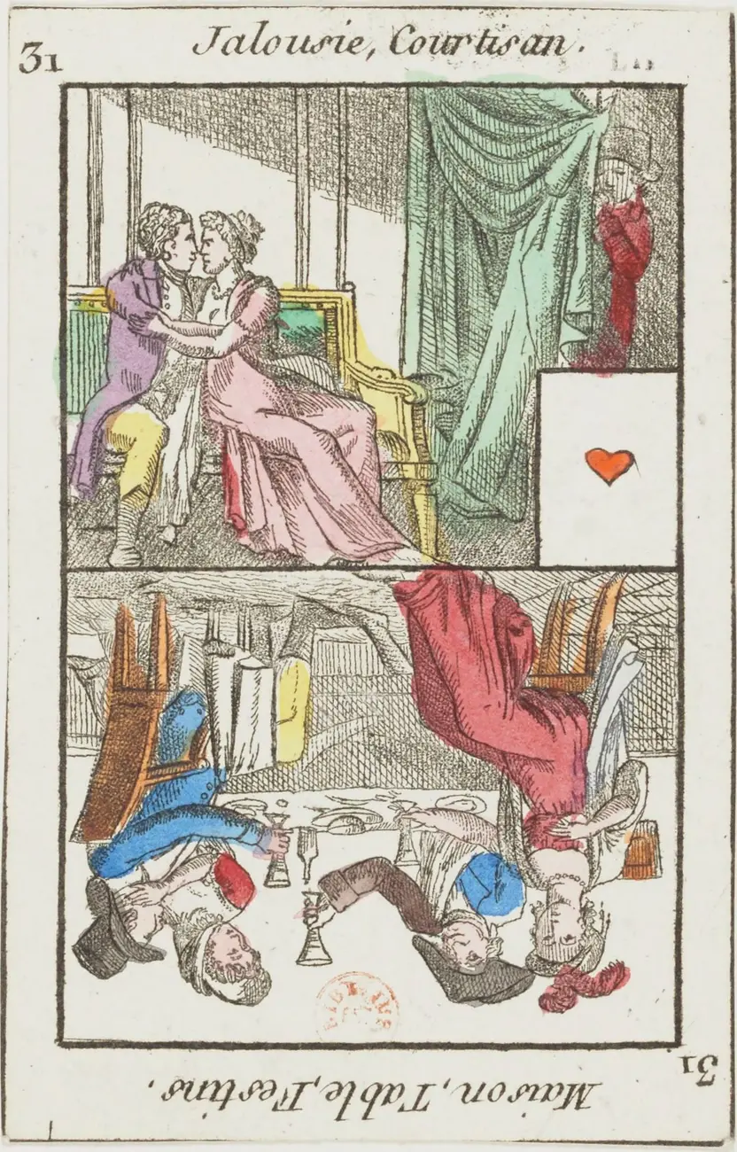 Jalousie, Courtisan · Maison, Table, Festins