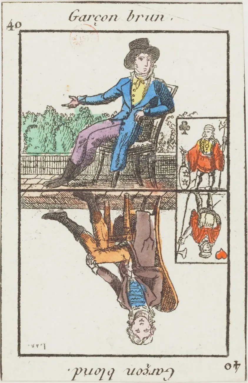 Garçon brun · Garçon blond