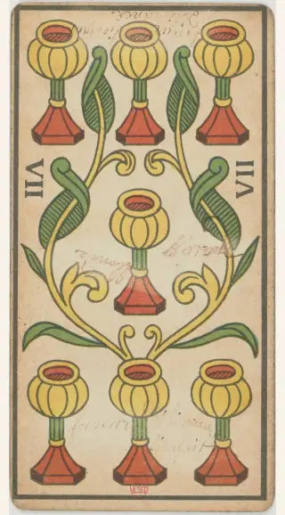 7 de Coupe, The Besançon Tarot