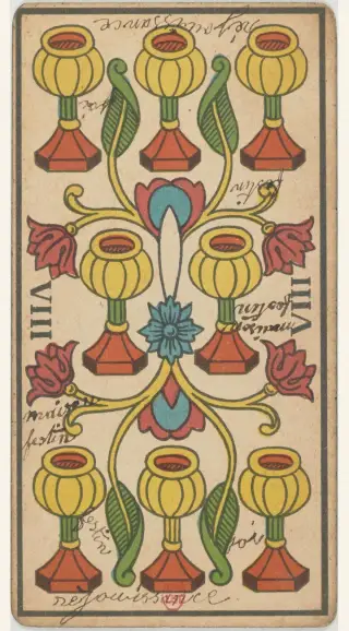 8 de Coupe, The Besançon Tarot