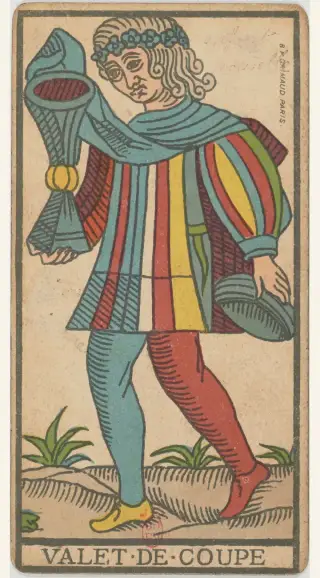 Valet de Coupe, The Besançon Tarot