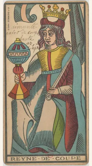 Reyne de Coupe, The Besançon Tarot