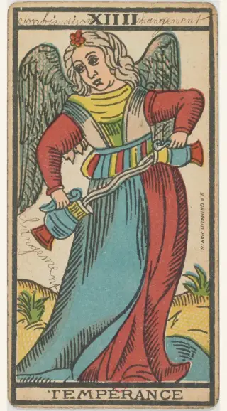 Tempérance, The Besançon Tarot