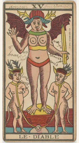 Le Diable, The Besançon Tarot