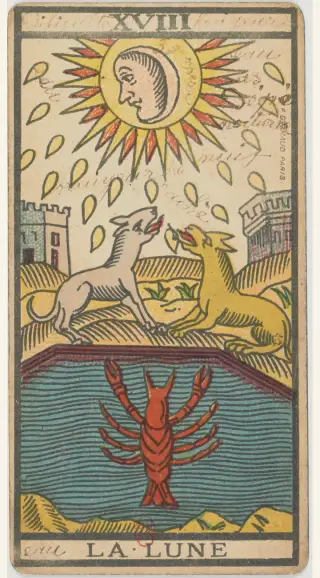 La Lune, The Besançon Tarot
