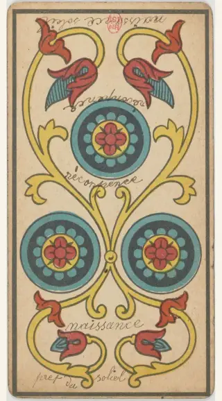 3 de Deniers, The Besançon Tarot