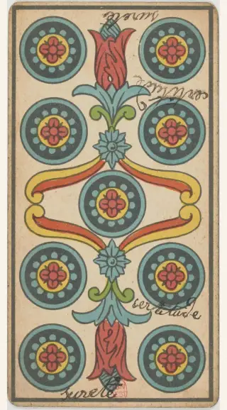7 de Deniers, The Besançon Tarot