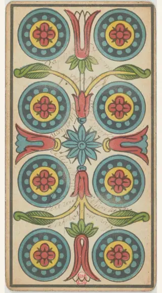 8 de Deniers, The Besançon Tarot