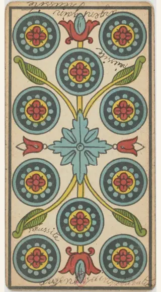 9 de Deniers, The Besançon Tarot