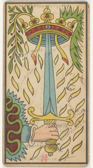As d'Épée, The Besançon Tarot