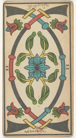 2 d'Épée, The Besançon Tarot