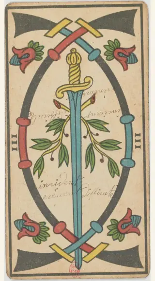 3 d'Épée, The Besançon Tarot