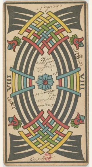 8 d'Épée, The Besançon Tarot