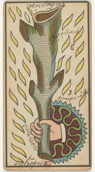 As de Bâton, The Besançon Tarot