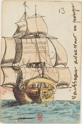 Vaisseau arrivant au port, The Cartomancie of 1788