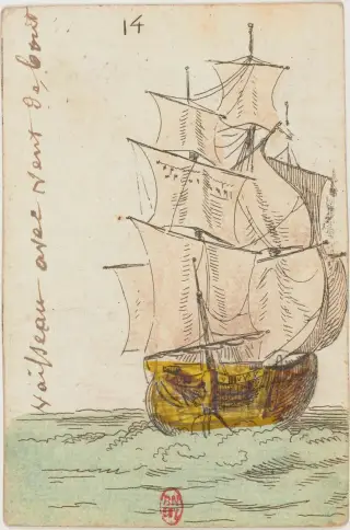 Vaisseau avec vent debout, The Cartomancie of 1788