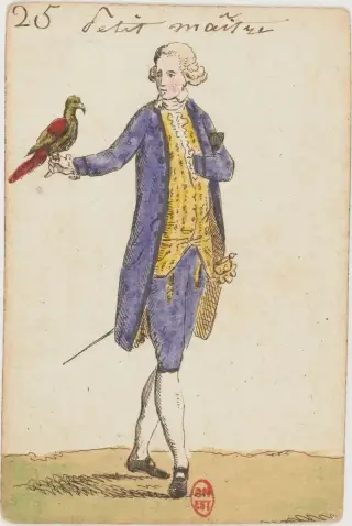 Petit maître, The Cartomancie of 1788