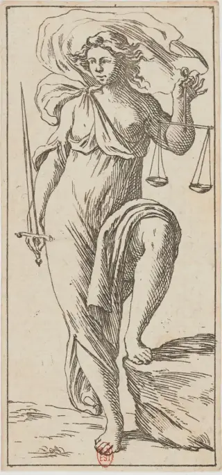 La Giustizia, The Mitelli Tarocchino