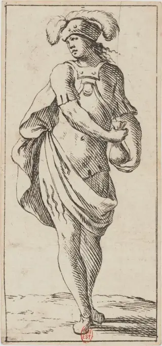 Fante di Denari, The Mitelli Tarocchino