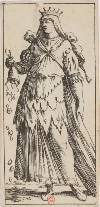 Regina di Denari, The Mitelli Tarocchino