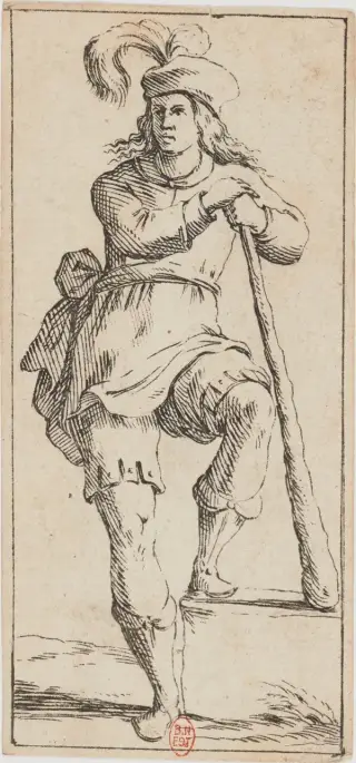 Fante di Bastoni, The Mitelli Tarocchino