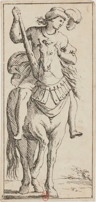 Cavallo di Bastoni, The Mitelli Tarocchino