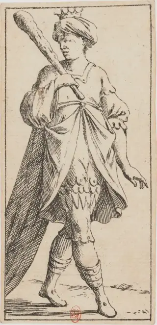 Re di Bastoni, The Mitelli Tarocchino