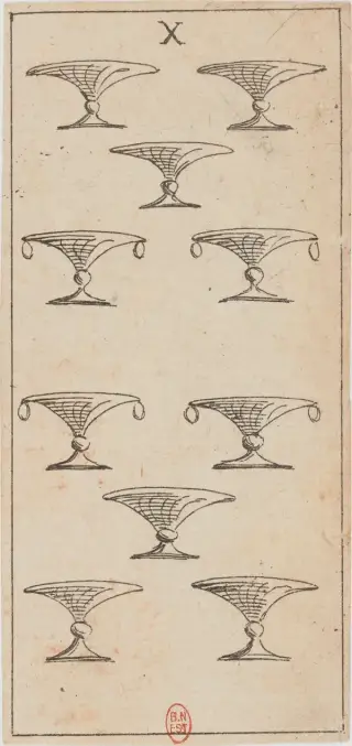 X di Coppe, The Mitelli Tarocchino