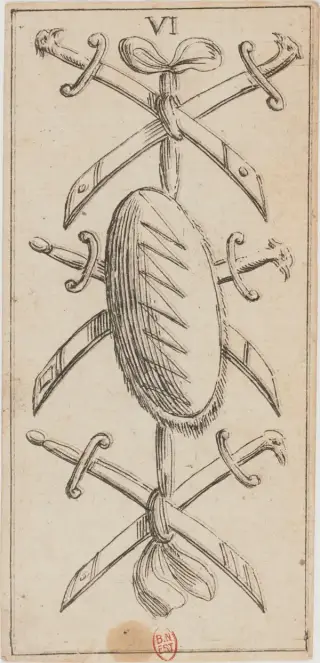 VI di Spade, The Mitelli Tarocchino