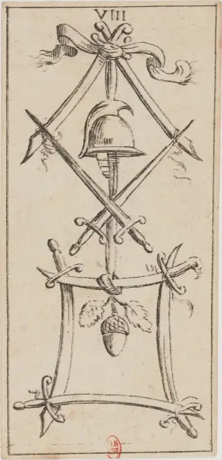 VIII di Spade, The Mitelli Tarocchino