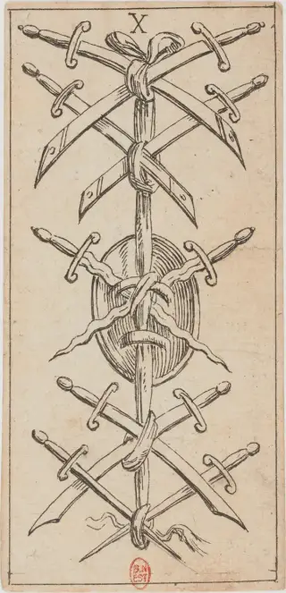 X di Spade, The Mitelli Tarocchino